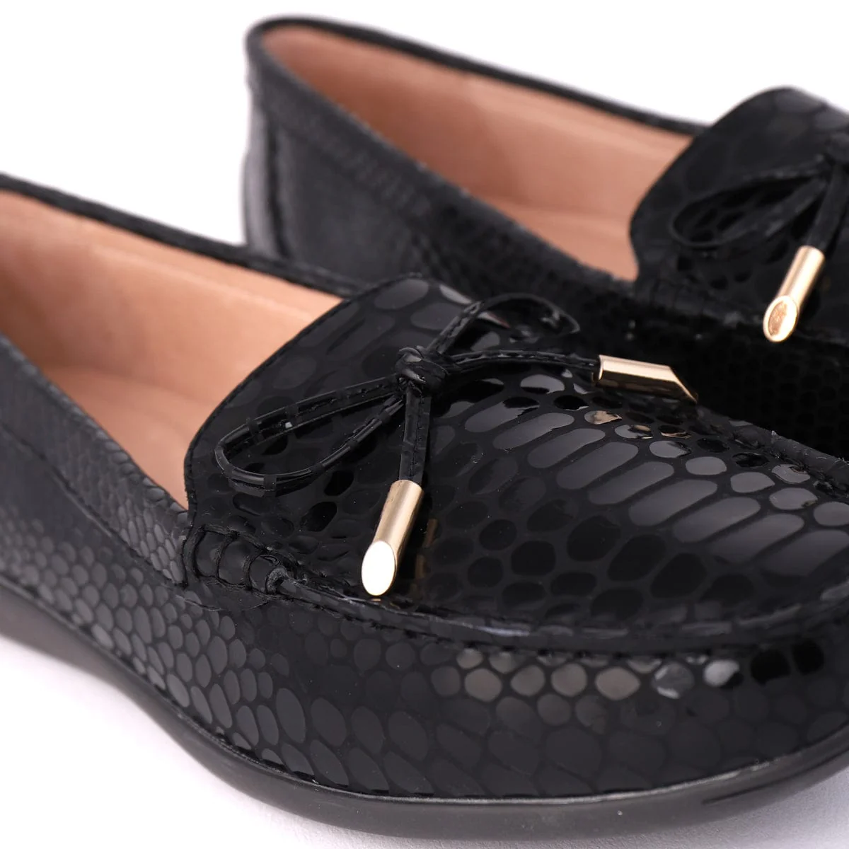 ERIN Black Croc Patent - Image 4