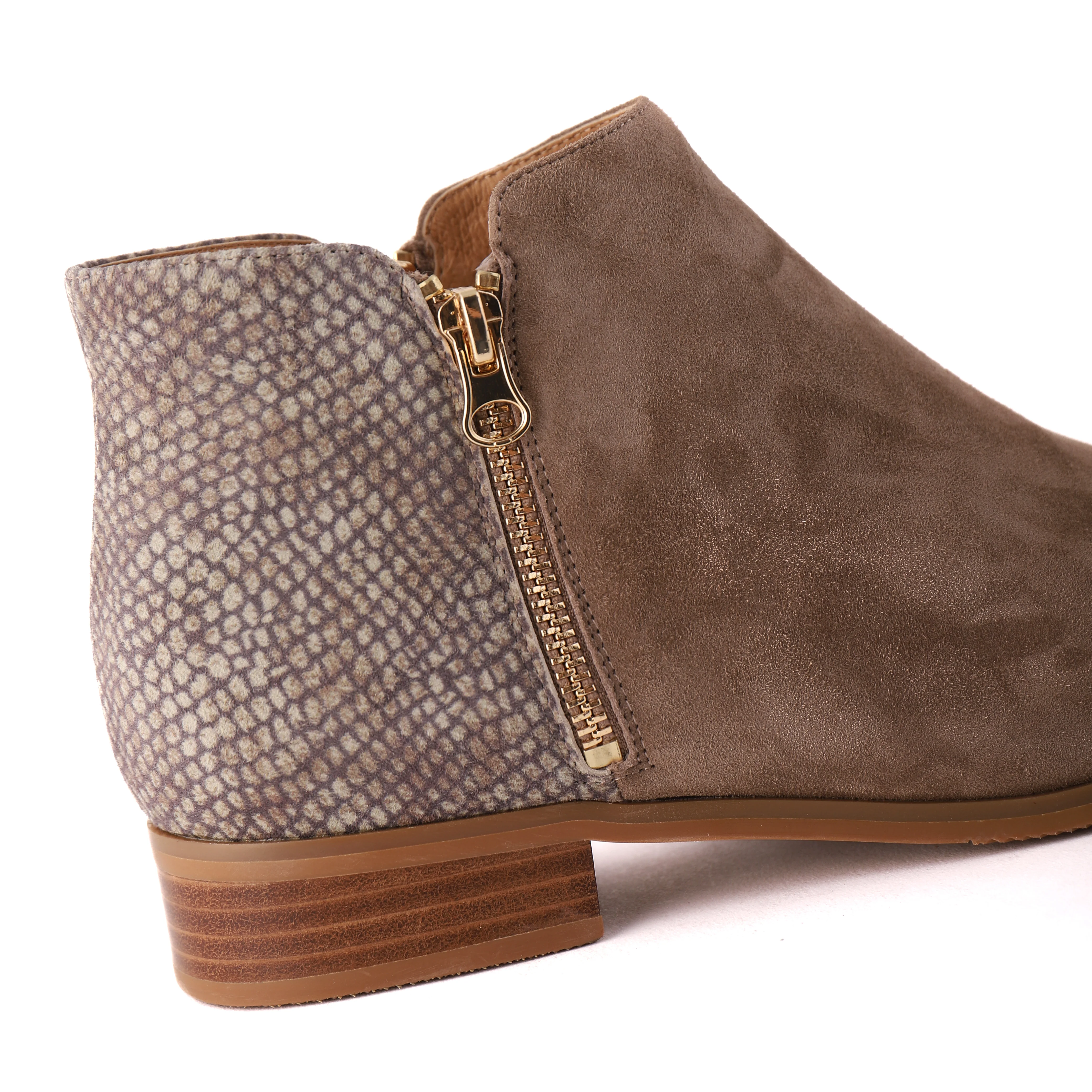 RIVER Taupe Suede/Snake - Image 3